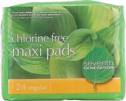chlorine free organic maxi pads