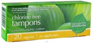 chlorine free organic tampons